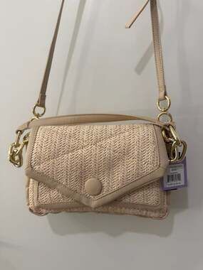 House of Want Everly Convertible Crossbody Bag with RFID Raffia